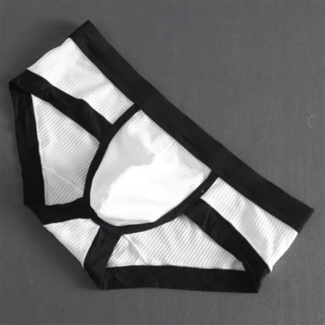 1 HOMMES SEXY Slip Mini Culotte Bas Montant Renflement Poche Sous