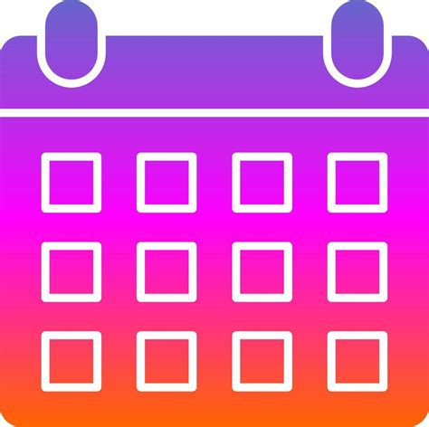 Schedule Glyph Gradient Icon 39415605 Vector Art At Vecteezy