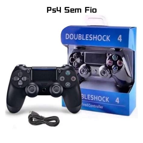 Controle Sem Fio Ps Joystick Playstation Dualshock Escorrega O Pre O