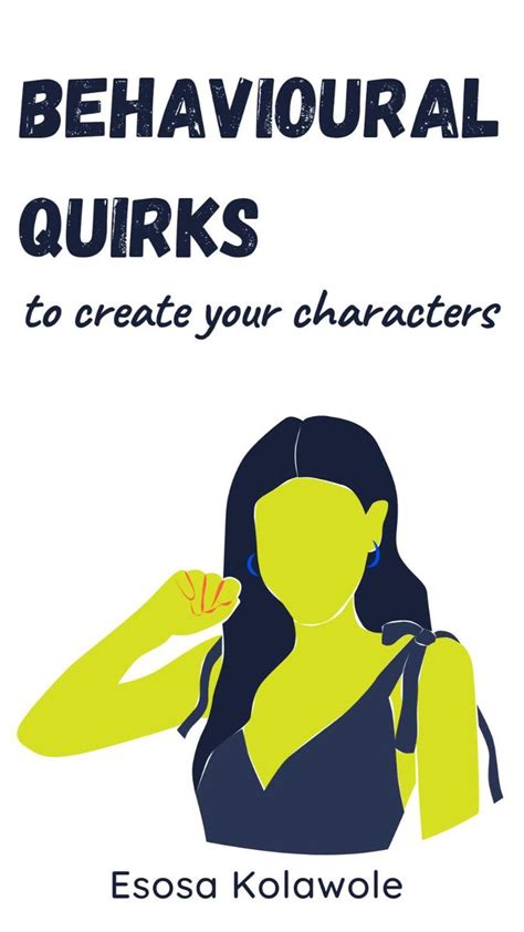 How To Create A Character In Your Story Character Quirks Novel