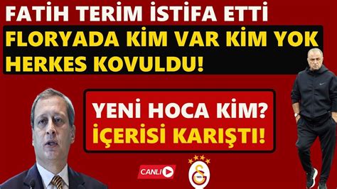 FATİH TERİM İSTİFA ETTİ I FLORYA DA HERKES KOVULDU I YENİ TEKNİK