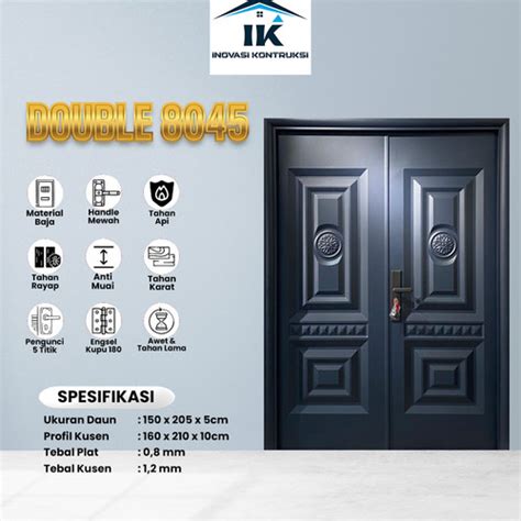 Jual IK LUXURY DOUBLE 8045 Pintu Plat Baja Double Kupu Tarung Utama