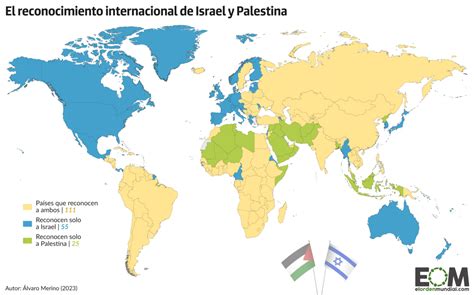 Qué países reconocen a Israel y Palestina Mapas de El Orden Mundial