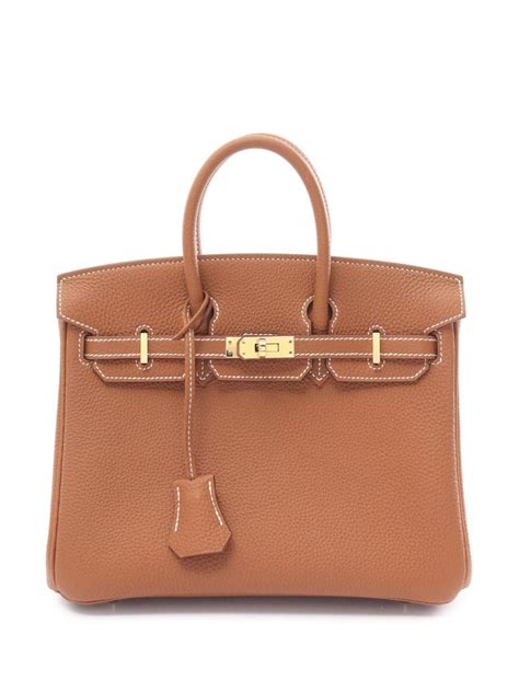 Hermès Pre Owned 2024 Birkin 25 Handbag Brown FARFETCH AU