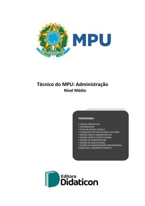 SOLUTION Apostila Mpu Te Cnico Administrativo Studypool