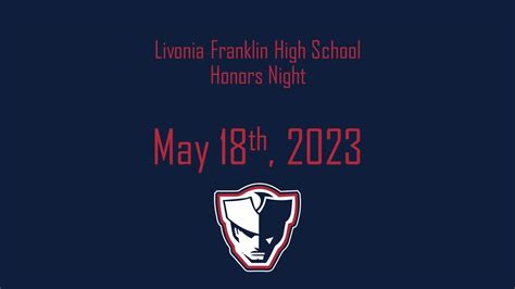 Livonia Franklin High School Honors Night Youtube