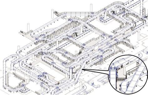 Cad Drawing Of An Example Baggage Handling System Composed Of A