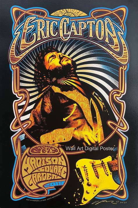 Eric Clapton Rock Konzert Plakat Rock Musik Poster Etsy