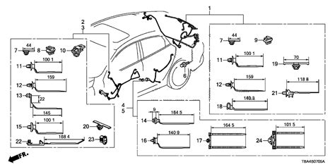 32108 TBA A00 Genuine Honda Wire Harn Rear