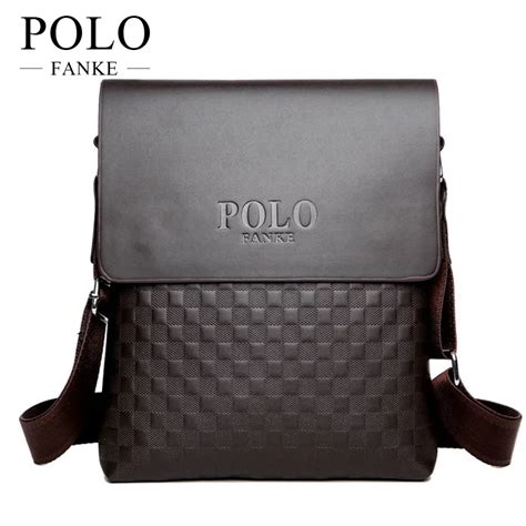 Fanke Polo Men Bag Hot High End Leather Mens Shoulder Messenger Bag Leisure Leather Bag Cheap