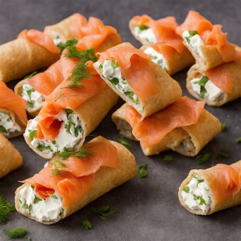 Smoked Salmon And Cream Cheese Roll Ups Recipe