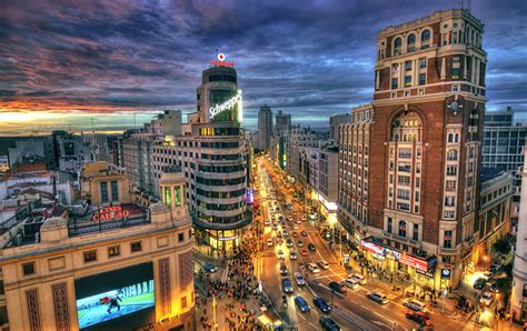 Fondos De Pantalla España Casa Carreteras Madrid Calle Noche Farola Hdr