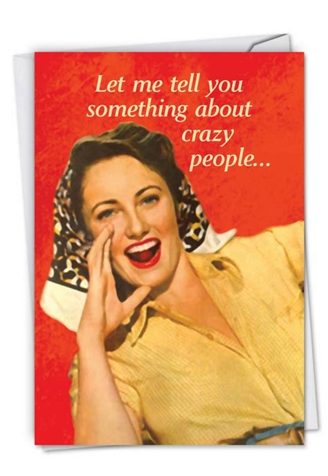 Crazy People Sex Picture Birthday Paper Card