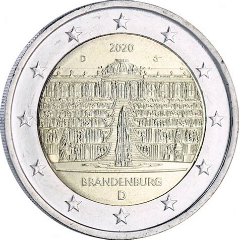 Germany Lot X Euros Comm Mo Germany Brandenburg Sanssouci