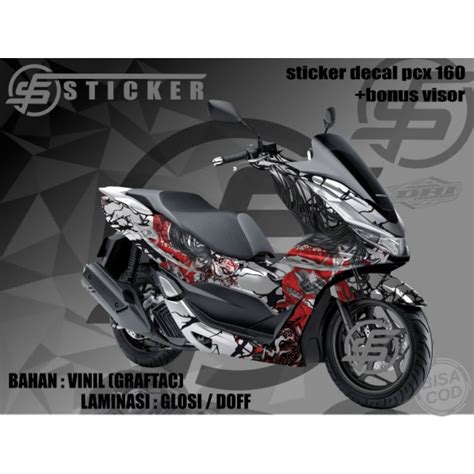 Jual Sticker Decal Full Body Variasi Honda Pcx160 Motip Animasi Pilihan