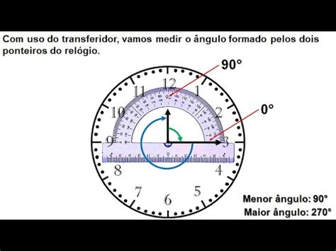 Como É Chamado Um Ângulo De 90 - ÂNGULO-EXERCÍCIO 01-RELÓGIO 90 GRAUS - YouTube