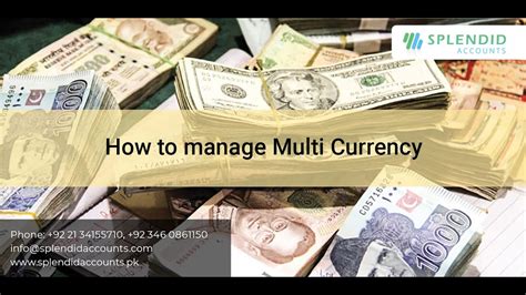 Manage Customers And Vendors In Multiple Currencies In Splendid