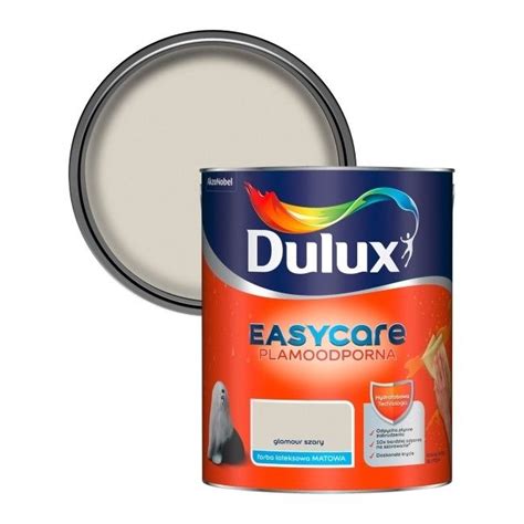 Farba Dulux Easycare Glamour Szary L Farby Kolorowe Castorama