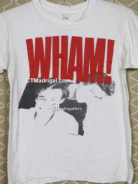 Wham As Worn By George Michael Andrew Ridgeley Wham T Shirt