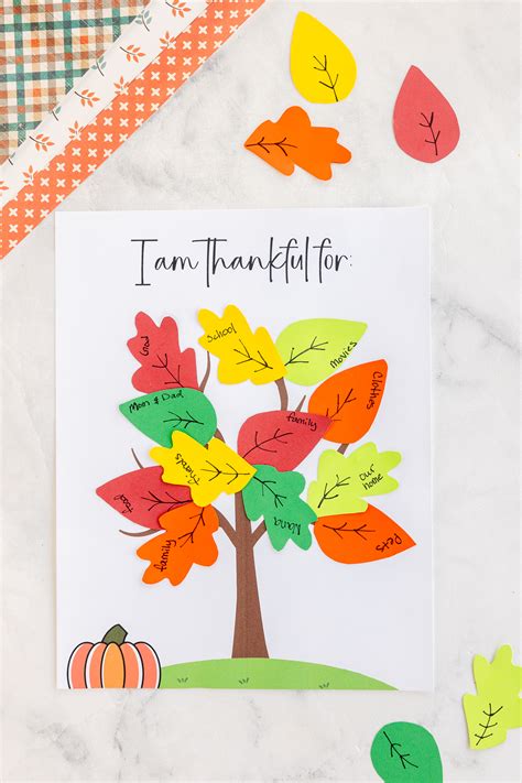 Thankful Tree Free Printable Craft For Kids Made To Be A Momma