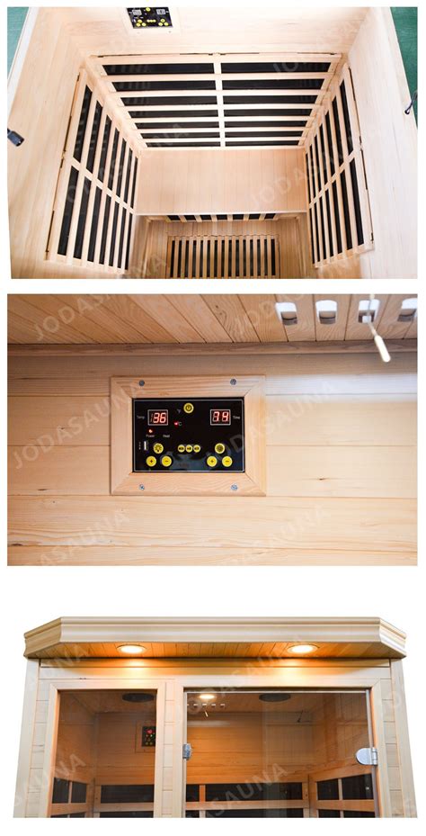 Person Home Infrared Sauna Hemlock Carbon Ceramic Heater Sauna