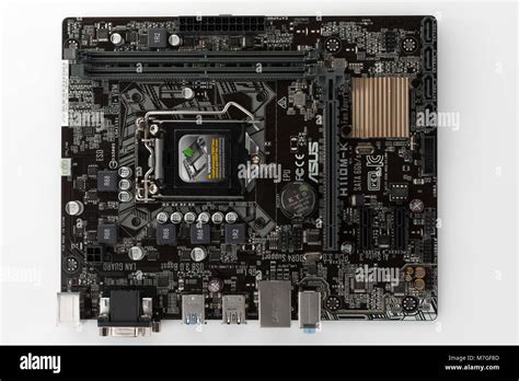 Brnenec, Czech Republic-August 4,2016: Motherboard Asus H110M-K ...