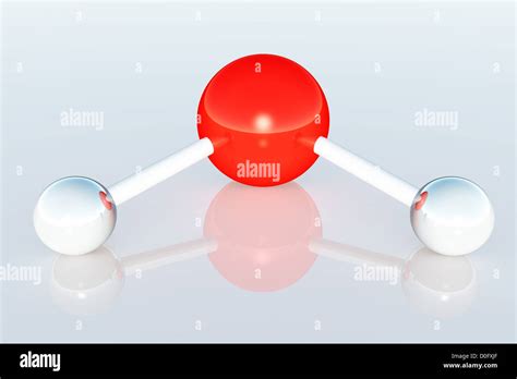 Wasser Molek L Struktur D Rendern Stockfotografie Alamy