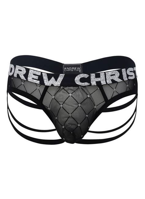 Stringi M Skie Andrew Christian Diamond Mesh Web Thong