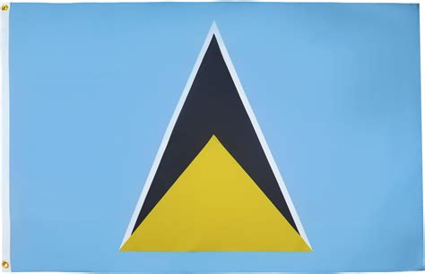 Anley Fly Breeze X Feet Saint Lucia Flag Vivid Color And Uv Fade