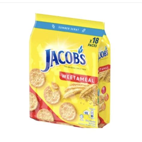 Jacobs Crackers Weetameal 600g Low Sodium Hi Fibre Wheat Cracker