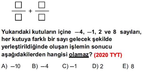 TYT Sayılar ve Temel Kavramlar Çıkmış Sorular 1 Sayfa 8 Eğitim