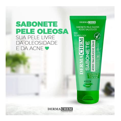 Dermachem Sabonete P Pele Oleosa Acido Salicilico Shopee Brasil