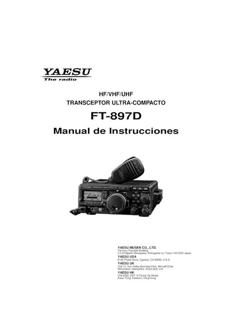 Pdf Hf Vhf Uhf Transceptor Ultra Compacto Ft Dhf Vhf Uhf