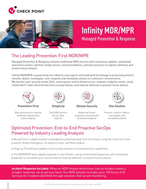 Infinity Mdr Mpr Solution Brief Check Point Software