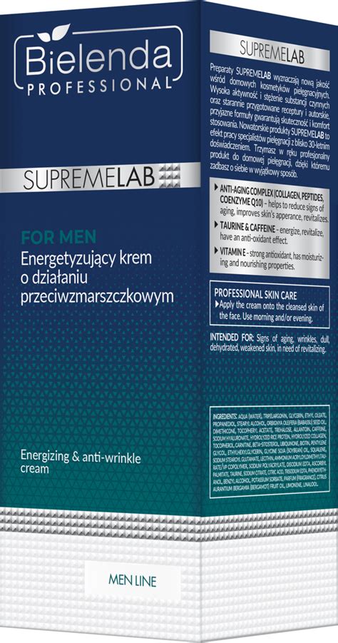 BIELENDA PROFESSIONAL SupremeLab For Men energetyzujący krem