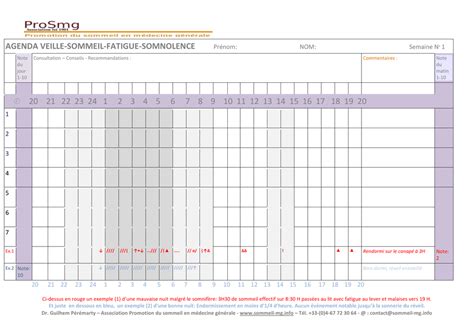 Agenda Du Sommeil Pdf