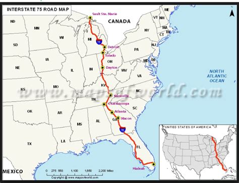 I 75 Exits In Florida Map - Usa Track And Field Map It