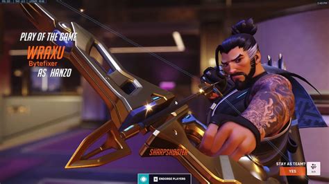 Potg Best Hanzo Wraxu Hanzo Overwatch 2 Gameplay Season 1 Youtube