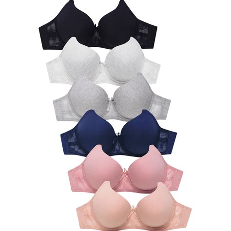 247 Frenzy Womens Essentials Sofra Or Mamia Pack Of 6 Full Coverage