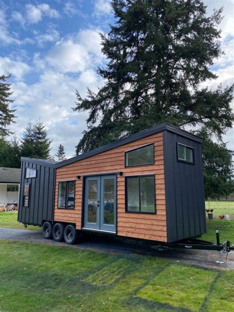 Tiny House Features A Butterfly Roof Design Homecrux