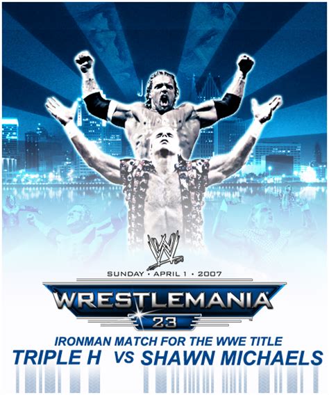 Wrestlemania 23 - HBK VS HHH by KrimeDesign on DeviantArt