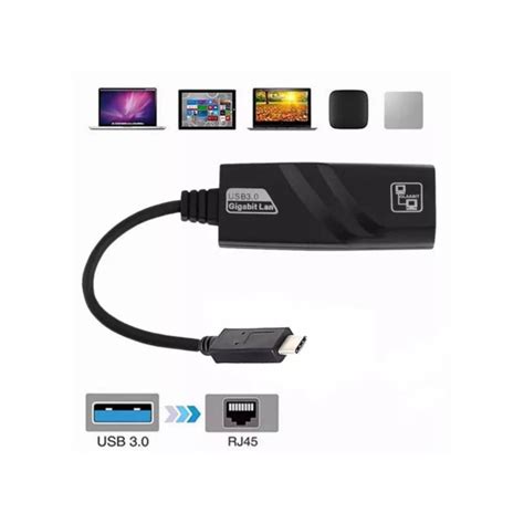 Generico Convertidor Usb C A Rj45 Gigabit Ethernet 101001000mbps Adaptador