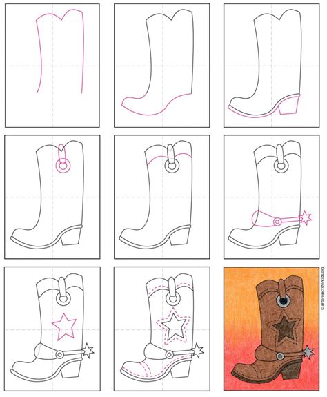 How To Draw Cowboy Boots Step By Step What s a dragon without horns