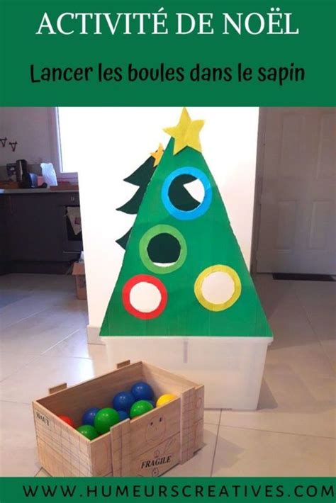 Jeu de Noël pour enfants trier et lancer les boules dans le sapin