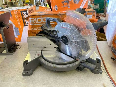 Ridgid Miter Saw Matthews Auctioneers