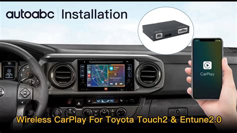 Autoabc How To Install Wireless Carplay Android Auto Adapter For Toyota