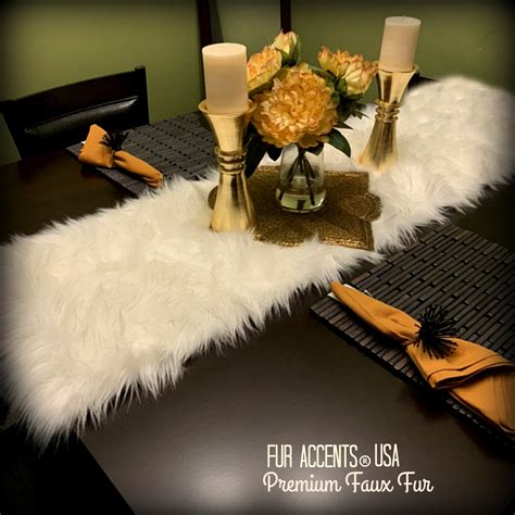 Faux Fur Table Runner Luxury Fur Soft Faux Shag Etsy Canada