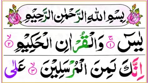 Surah Yaseen Full Hd Colour Coded Arabic Text