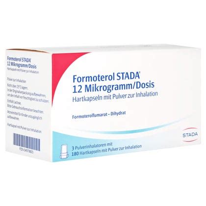 FORMOTEROL STADA 12 Mikrogramm Dos Hkp M Plv Z In 180 St 3 X 60 St