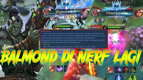 Balmond Di Nerf Lagi Coba Dulu Build Balmond Full Tank Ini Aja Tebal